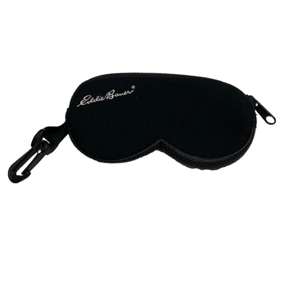 Eddie Bauer Soft Shell Sun Glasses Case with Zipper Black Unisex